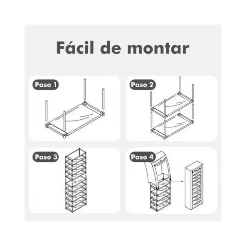 Organizador De Zapatos De Tela 10 Niveles YH8806-10